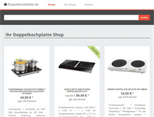 Tablet Screenshot of doppelkochplatte.de